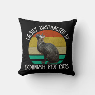 Coussin Facilement Distrait Par Les Chats Cornish Rex