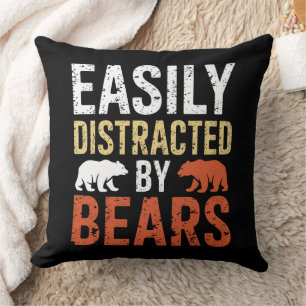 Coussin Facilement Distrait Par Les Ours Gay Ours Fierté L