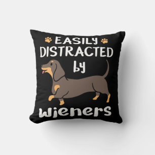 Coussin Facilement distrait par Wieners Dachshund Chien dr