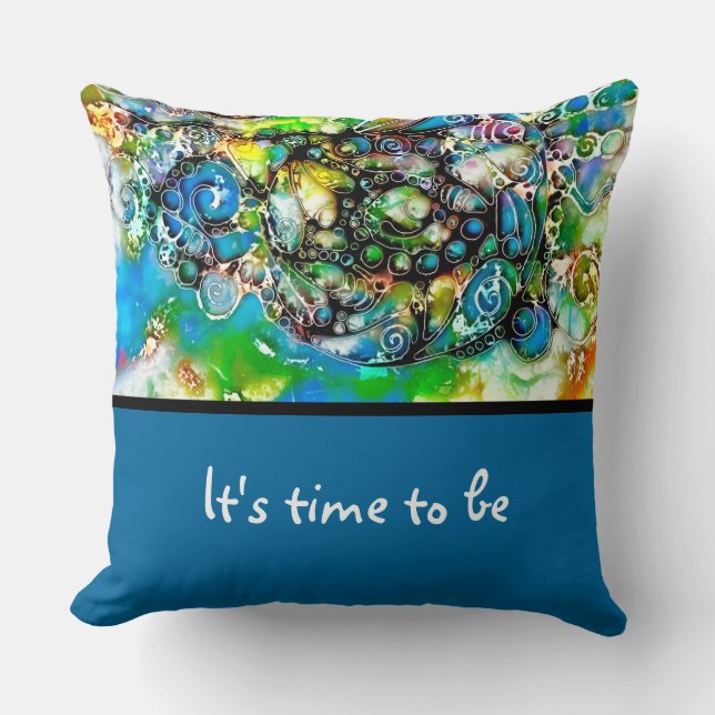 Coussin Façons De Vivre - Art Neurographique 7 (Recto)
