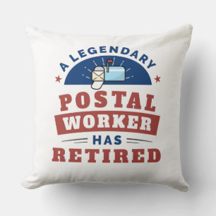 Coussin Facteur retraité pensionné travailleur postal