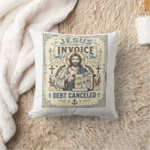 Coussin Facture Jésus Dette Annulée Facture Jésus Dette Pe (Couverture)