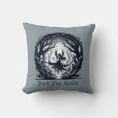 Coussin Fae foncé dans la forêt magique (Recto)