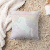 Coussin Faetastic licorn rose personnalisation (Couverture)