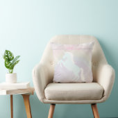 Coussin Faetastic licorn rose personnalisation (Chaise)
