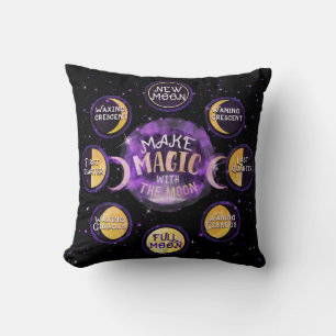 Coussin Faire de la magie avec les cycles lunaires de la l
