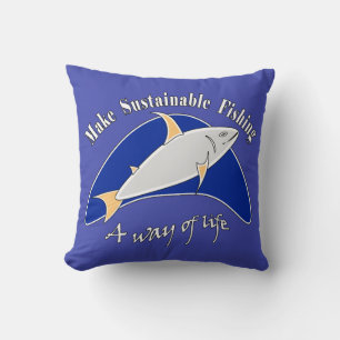 Coussin Faire de la pêche durable un mode de vie