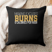 Coussin Faire des examens brûle zéro calories Motivation (Couverture)