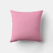 Coussin Faire-part de bébé rose gris floral (Verso)