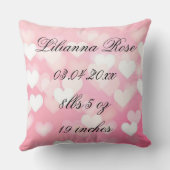 Coussin Faire-part de naissance (Verso)