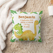 Coussin Faire-part de naissance de l'état de naissance du (Couverture)