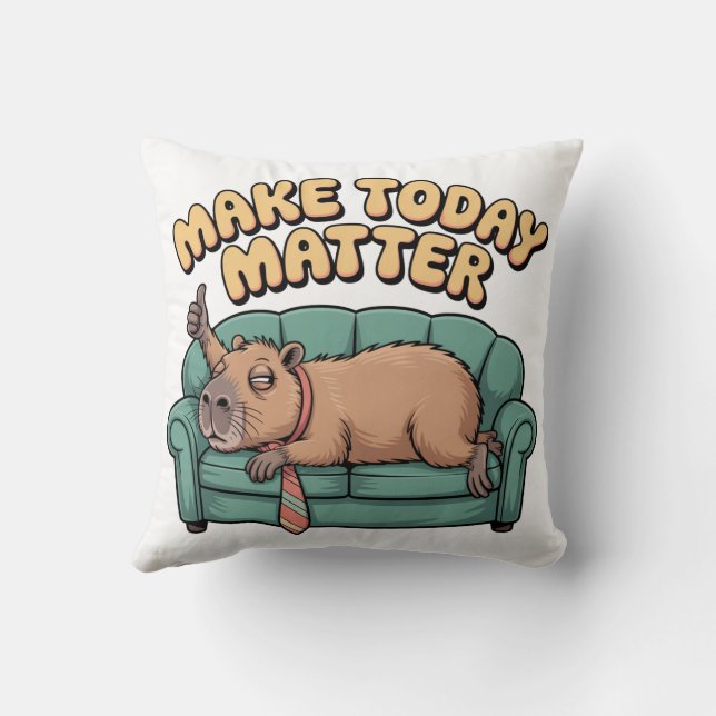 Coussin Faire que Aujourd'hui Compte (Verso)