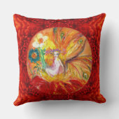 Coussin FAIRY OF THE FLOWERS, Imaginaire blanc jaune rouge (Verso)