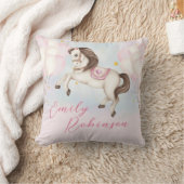 Coussin Fairytale bébé fille Pony ballons roses étoiles (Couverture)