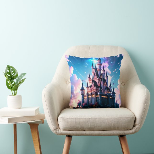 Coussin Fairytale Château Magique Heureusement Jamais Aprè (Chaise)