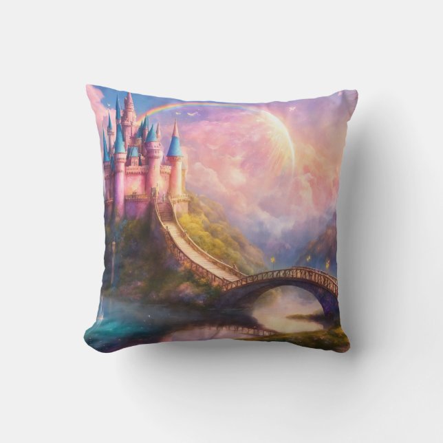 Coussin Fairytale Rainbow Castle (Recto)