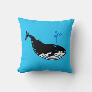 Coussin Fais-moi plaisir ! BALEINE Bleue - Amoureux des an