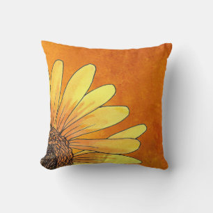 Coussin faisant le coin de tournesol