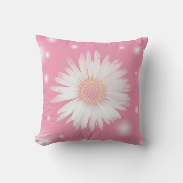 Coussin Faisceau de couleur rose pâle (Recto)