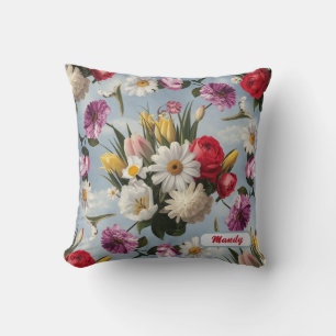 Coussin Faisceaux, Lys et Tulipes