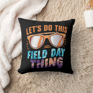 Coussin Faisons cette journée de terrain avec des lunettes