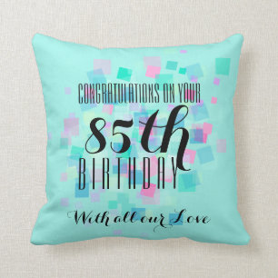 Coussin fait sur commande 3 anniversaire en bon