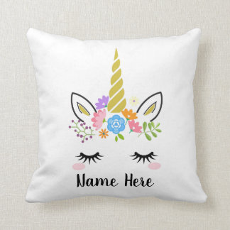 Coussin fait sur commande de licorne