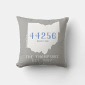 Coussin fait sur commande de maison de code postal (Recto)