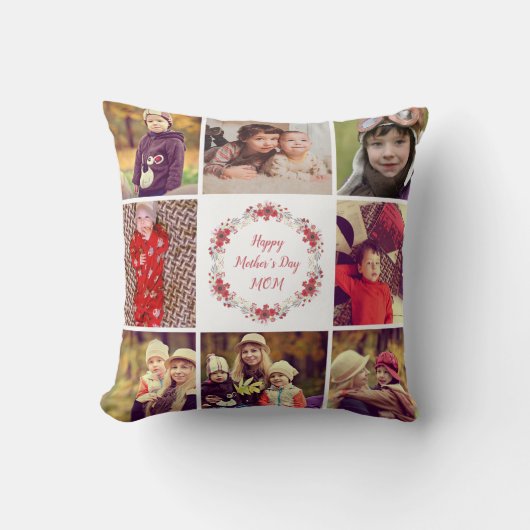 Coussin fait sur commande heureux de collage de (Recto)