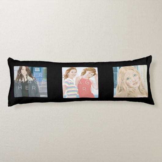 Coussin fait sur commande noir de corps (Dos)