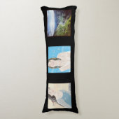 Coussin fait sur commande noir de corps (Devant (Vertical))