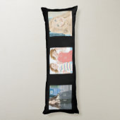 Coussin fait sur commande noir de corps (Dos (Vertical))