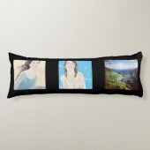 Coussin fait sur commande noir de corps (Devant)