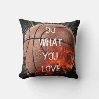 Coussin Faites ce que vous aimez - Basketball