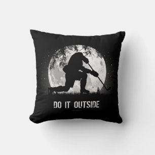 Coussin Faites-Le À L'Extérieur (Hockey) Jeter L'Oreiller
