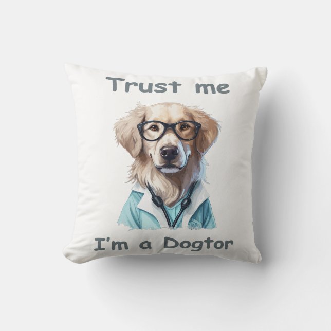 Coussin Faites-moi confiance, je suis un dogme (Recto)