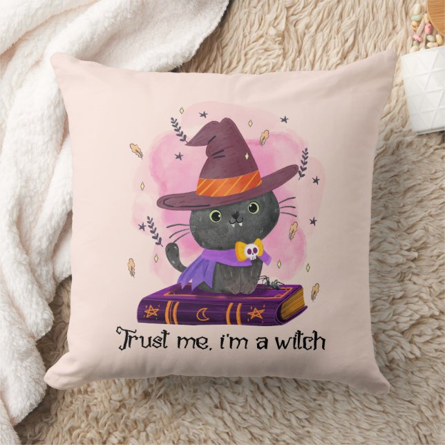 Coussin Faites-moi confiance, je suis une sorcière (Couverture)