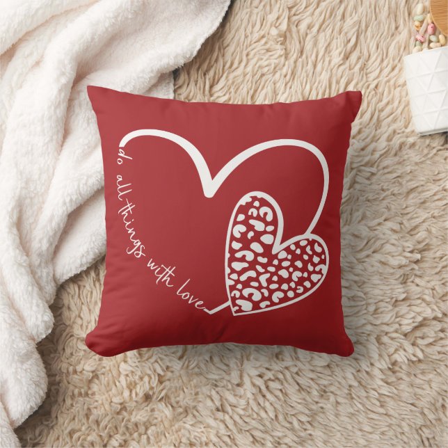 Coussin Faites tout avec amour (Couverture)