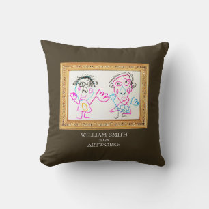 Coussin Faites un livre d'art de Your Kid's ArtWorks   Cad