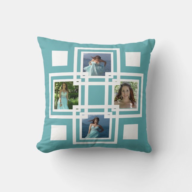 Coussin Faites votre propre collage génial d'Instagram de (Recto)