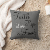Coussin - Faith Hope Love Family (Couverture)