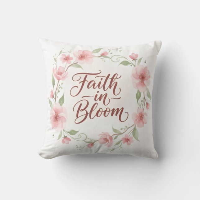 Coussin Faith in Bloom (Recto)