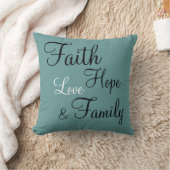 Coussin - famille d'amour d'espoir de foi (Couverture)
