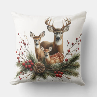 Coussin Famille de cerfs