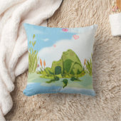Coussin Famille de grenouilles amoureuses (Couverture)