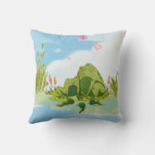 Coussin Famille de grenouilles amoureuses (Verso)