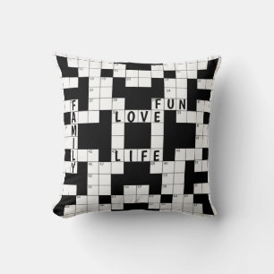 Coussin Famille de jeux de mots croisés