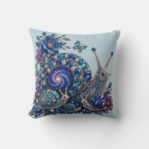 Coussin Famille de limaçon de cristal céleste – Galaxie de