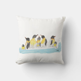 Coussin Famille de manchots