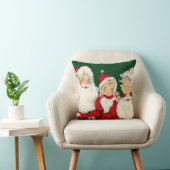 Coussin Famille de Noël de Père Noël (Chaise)